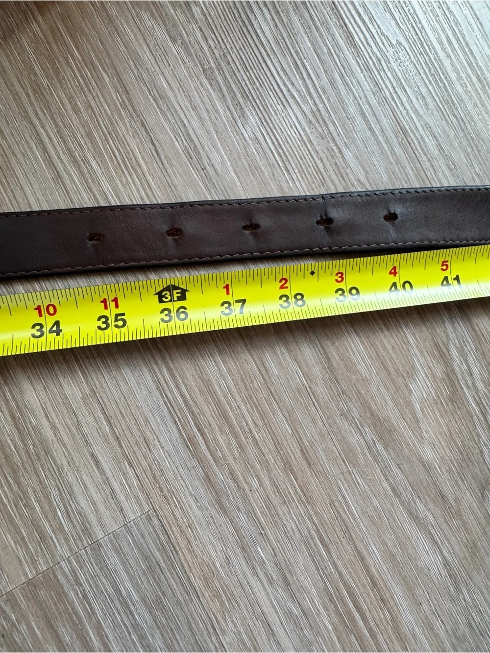 Leegin Brown Braided Leather Belt Brass Buckle Western Casual Size 36